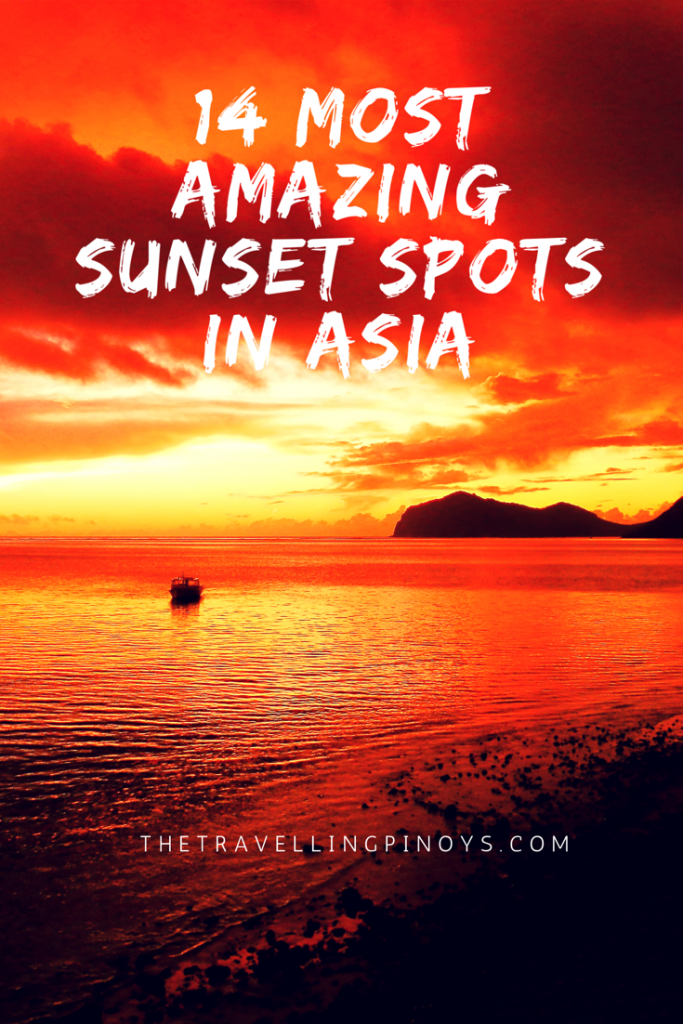 amazing sunset asia