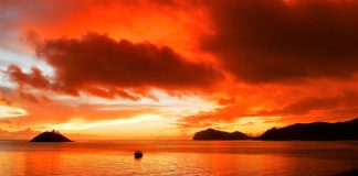 lord howe island sunset