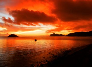 lord howe island sunset