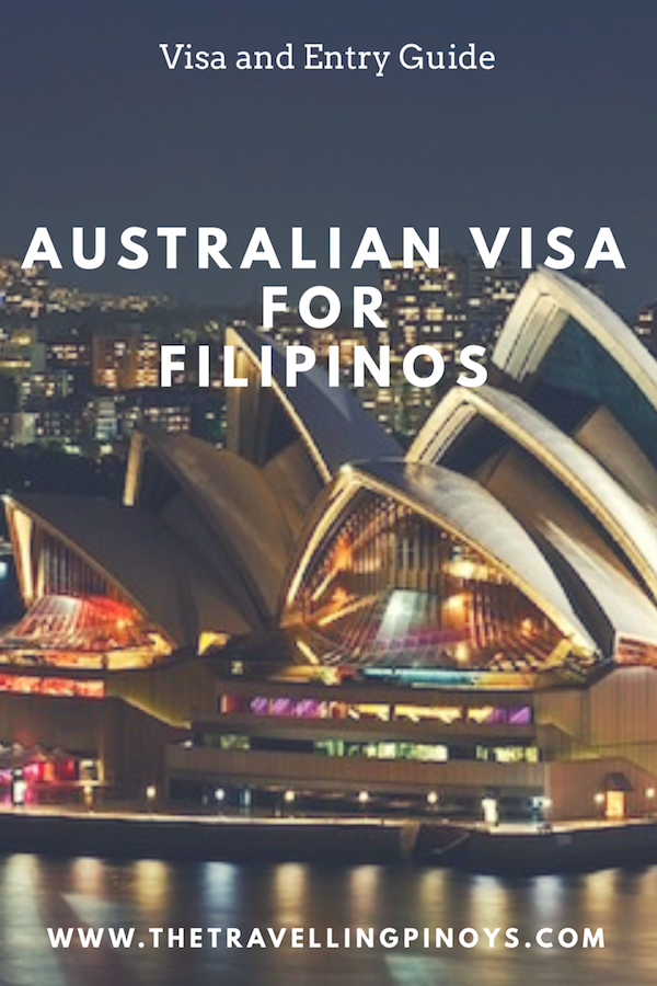 tourist visa in australia for filipino