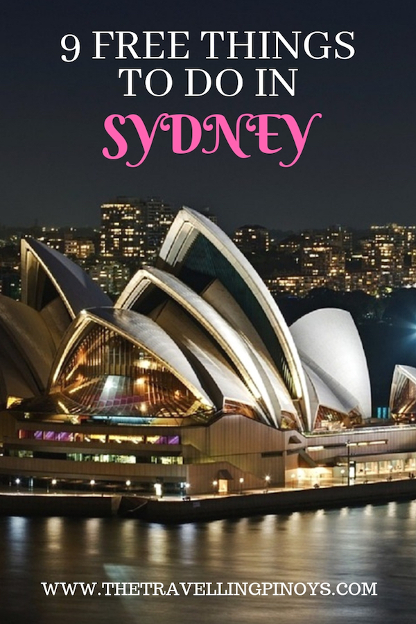 9 FREE THINGS TO DO IN SYDNEY AUSTRALIA | Sydney Australia travel tips |  Australia vacation | sydney australia travel ideas