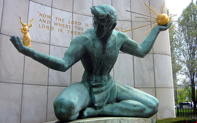 Spirit of Detroit statue