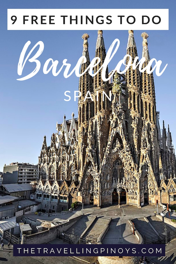 9 FREE THINGS TO DO IN BARCELONA SPAIN | BARCELONA ON A BUDGET | SPAIN ON A BUDGET | BARCELONA TRAVEL TIPS | BARCELONA TRAVEL IDEAS | BARCELONA TRAVEL DESTINATIONS | SPAIN TRAVEL TIPS | SPAIN TRAVEL IDEAS | SPAIN TRAVEL DESTINATIONS | #spain #barcelona #europe #travel