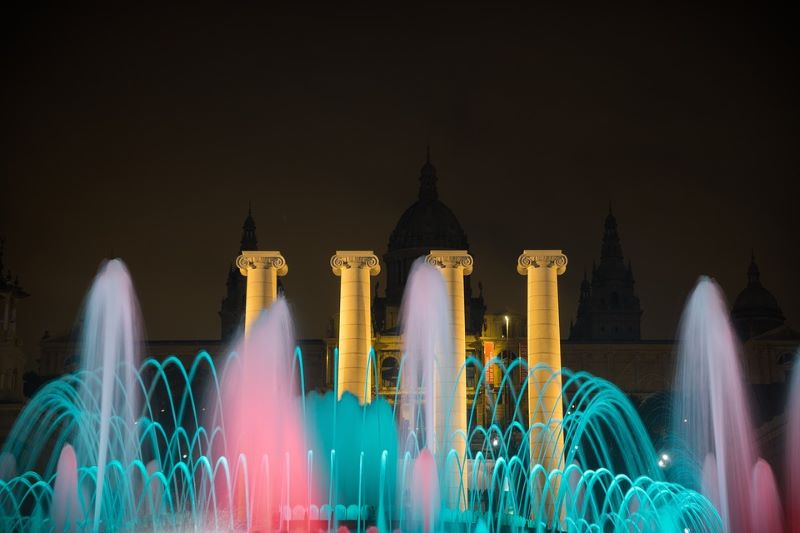Magic fountain show Barcelona