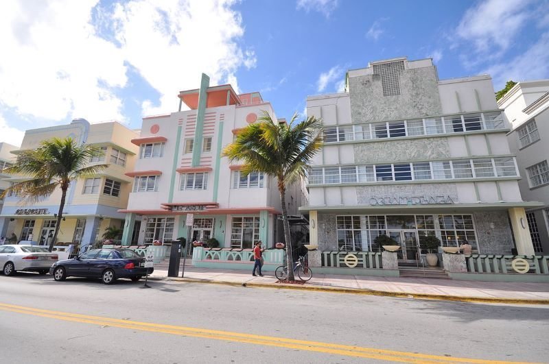 Art deco district in miami