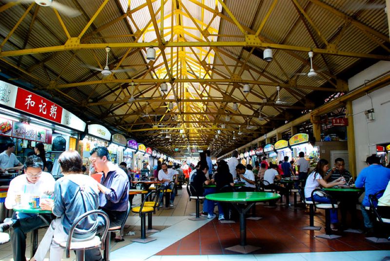 Hawker food park in singapore