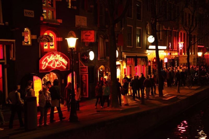 Red Light District in amsterdam