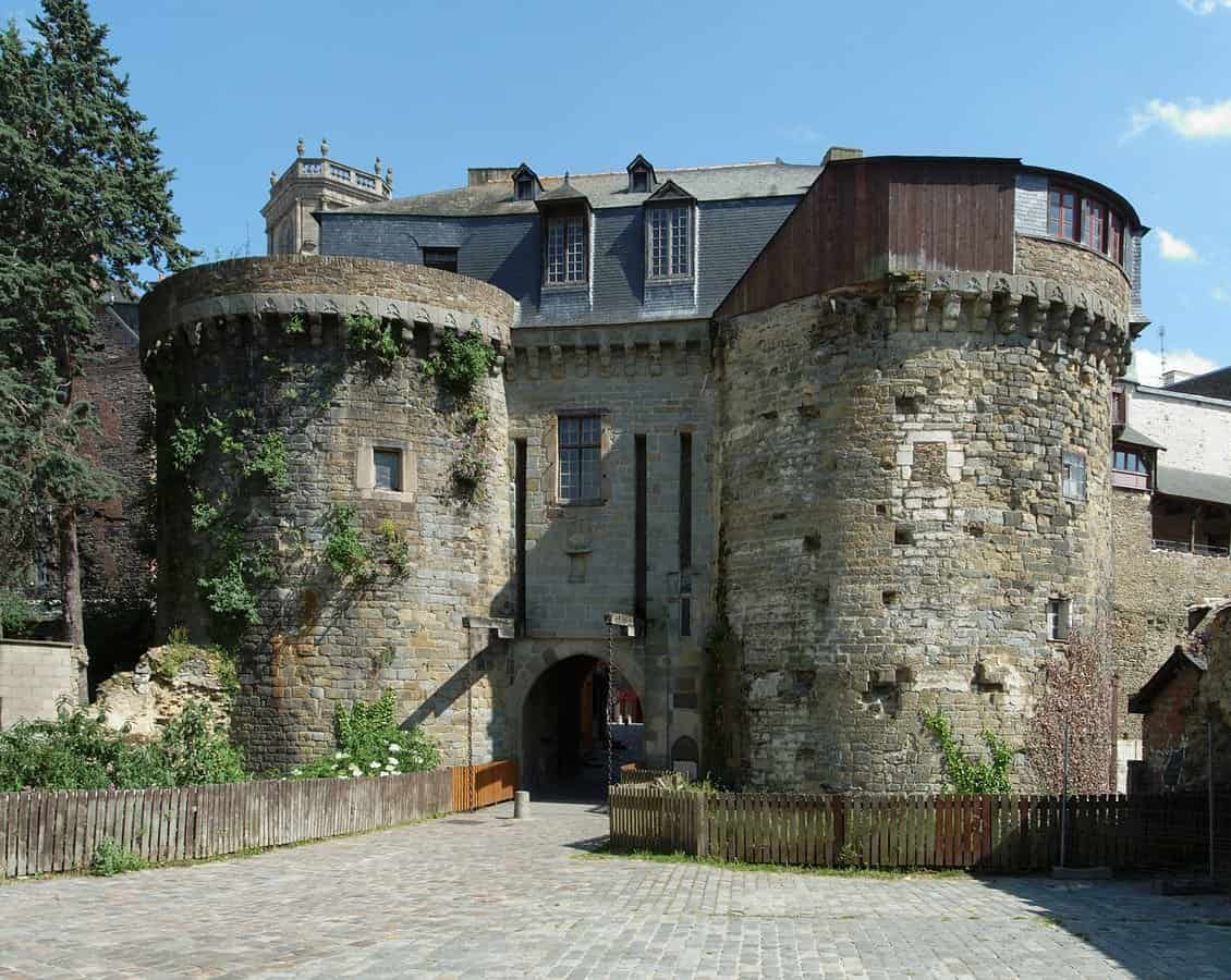 medieval city gate rennes